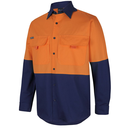 Camisa abotonada sin cinta reflectante, 150GSM